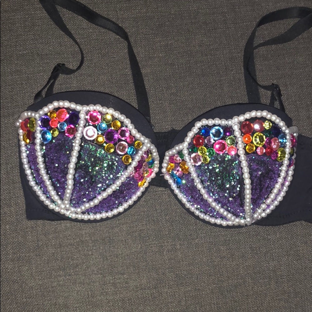 Mermaid seashell bra - 34B - halloween - Ariel